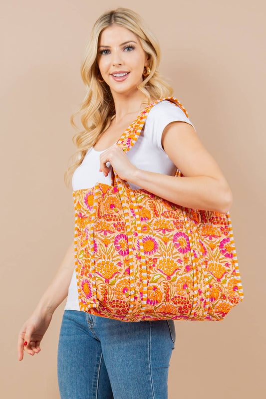 Quilted Tote Bag (BG-52)