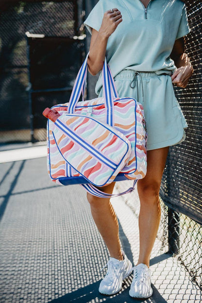 Retro Wave Colors Cute Pickleball Bag