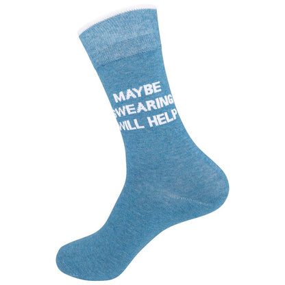 Maybe Swearing Will Help Socks-CLOSEOUT | About Face Designs