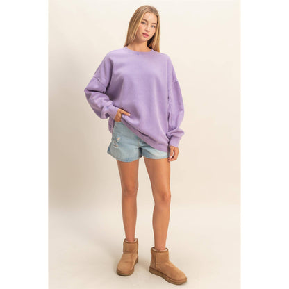 Oversized Crew Neck Sweatshirt