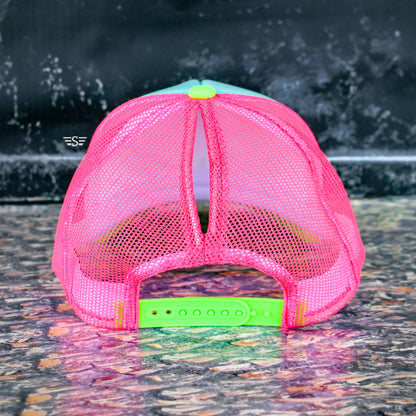 Tri Color Mesh Trucker Cap