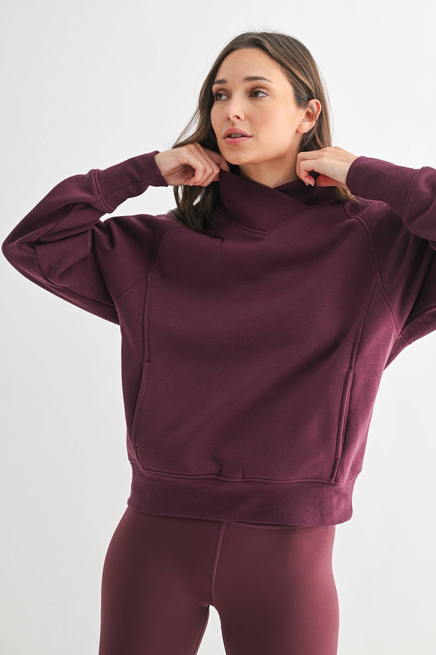 Hearthline Fleece Mock Neck Sweater
