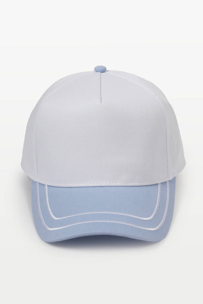 Retro Stripe Brim Two Tone 5-Panel Cap