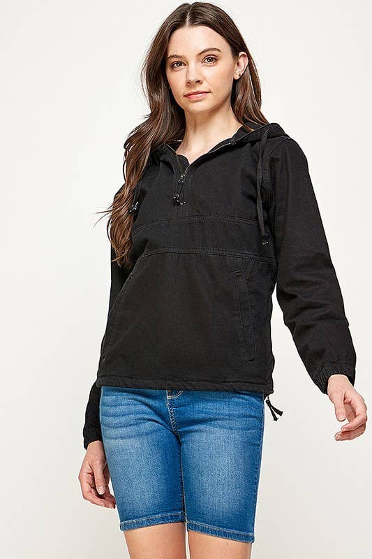Women's Denim Jacket with Hoodies