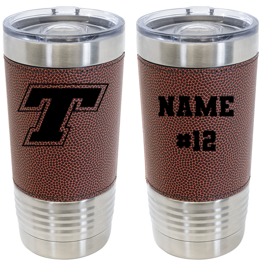 Tonganoxie Middle School 20oz Football Tumbler