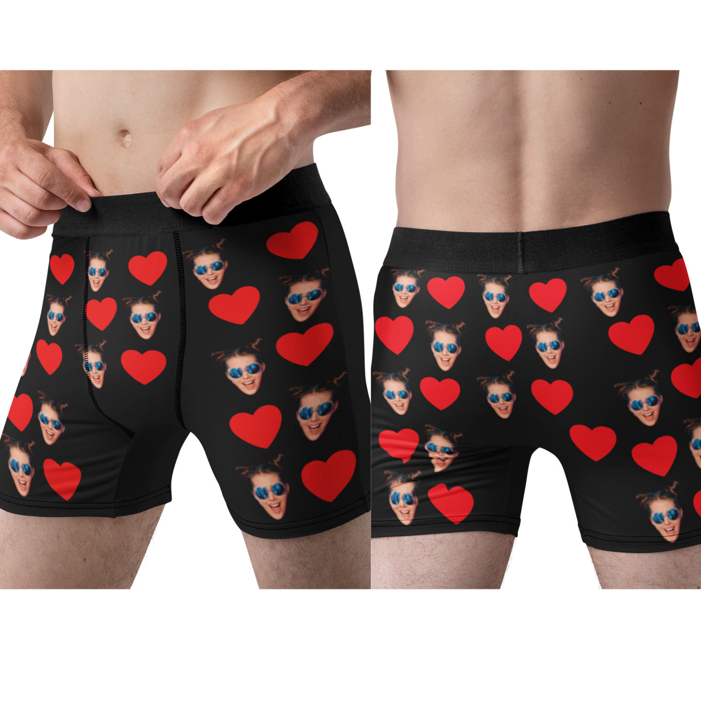 Boxer Briefs - Photo and Hearts