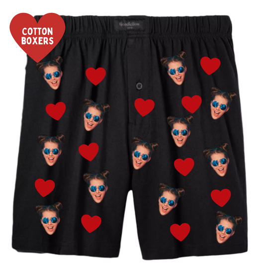 Boxers - Photo and Hearts