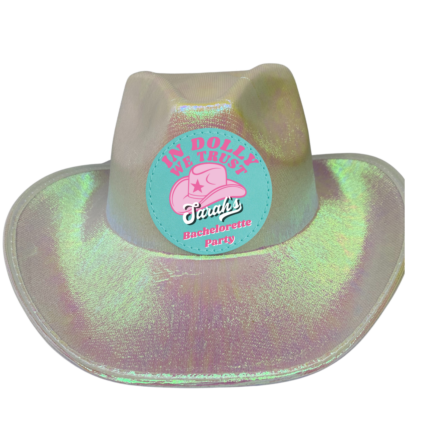 In Dolly We Trust Bachelorette Cowboy Hat