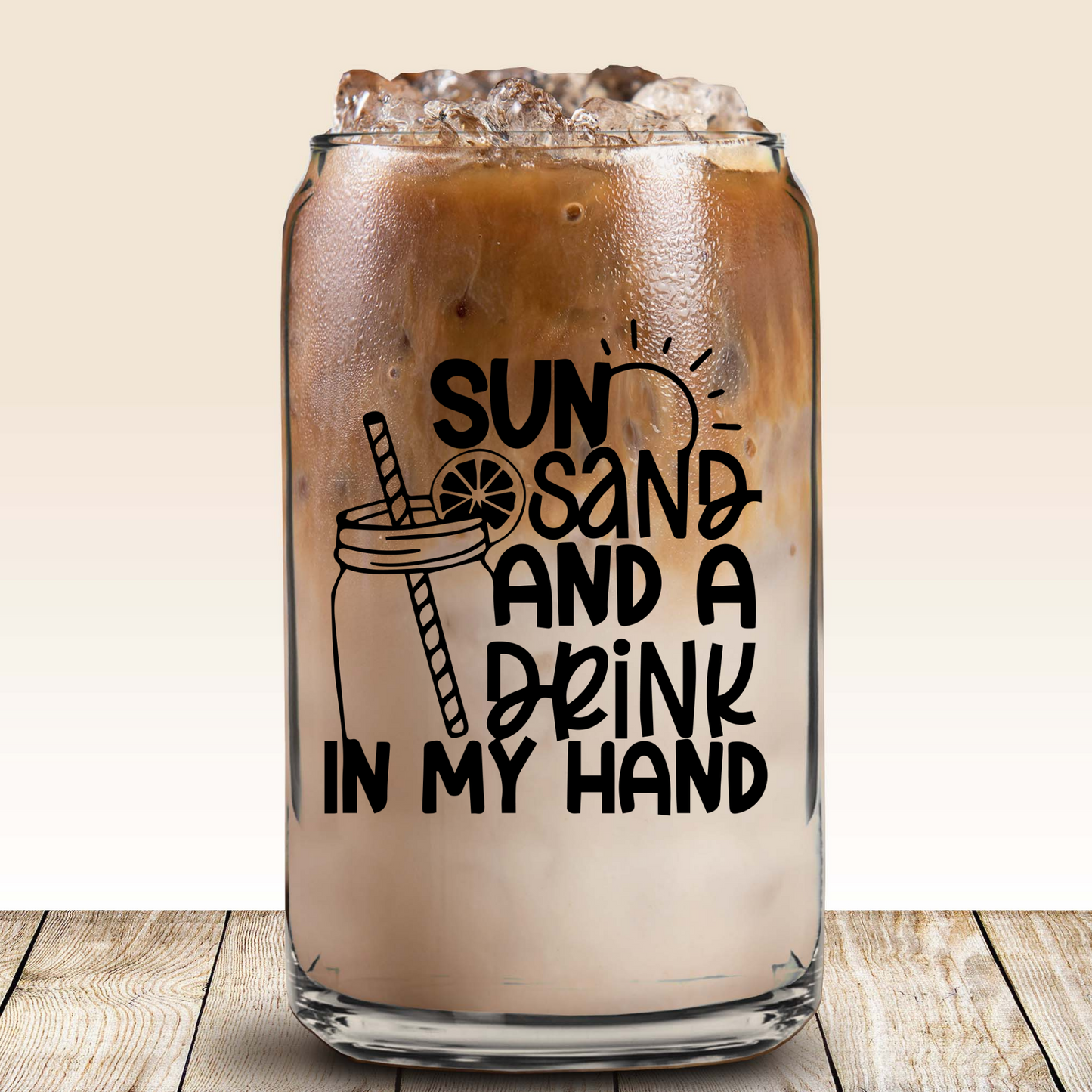 Glass Can - Sun, Sand and a Drink in my Hand
