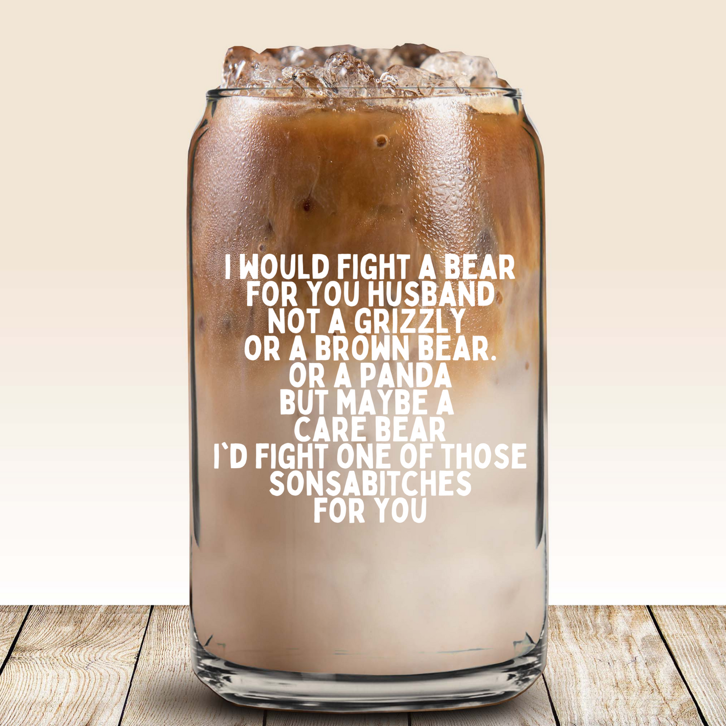 Glass Can - I Would Fight a Bear - White