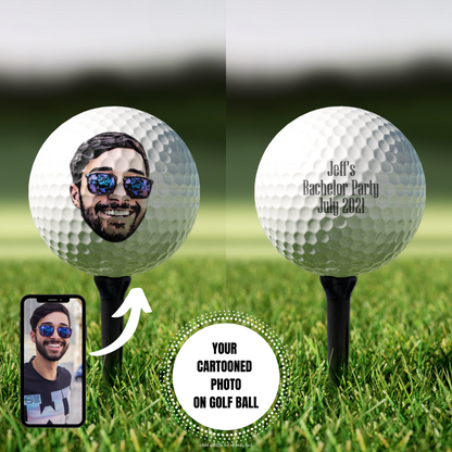 Cartooned Face Golf Balls