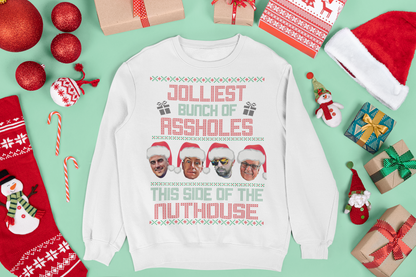 Christmas Sweatshirt - Jolliest Bunch of A-holes