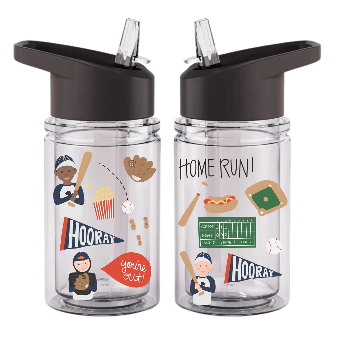 Baseball Kids 10oz Water Bottle