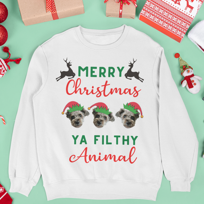 Christmas Sweatshirt- Filthy Animal