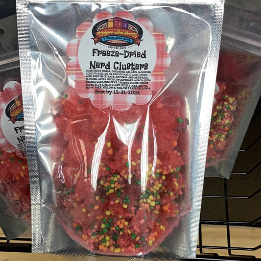 Freeze dried nerd clusters