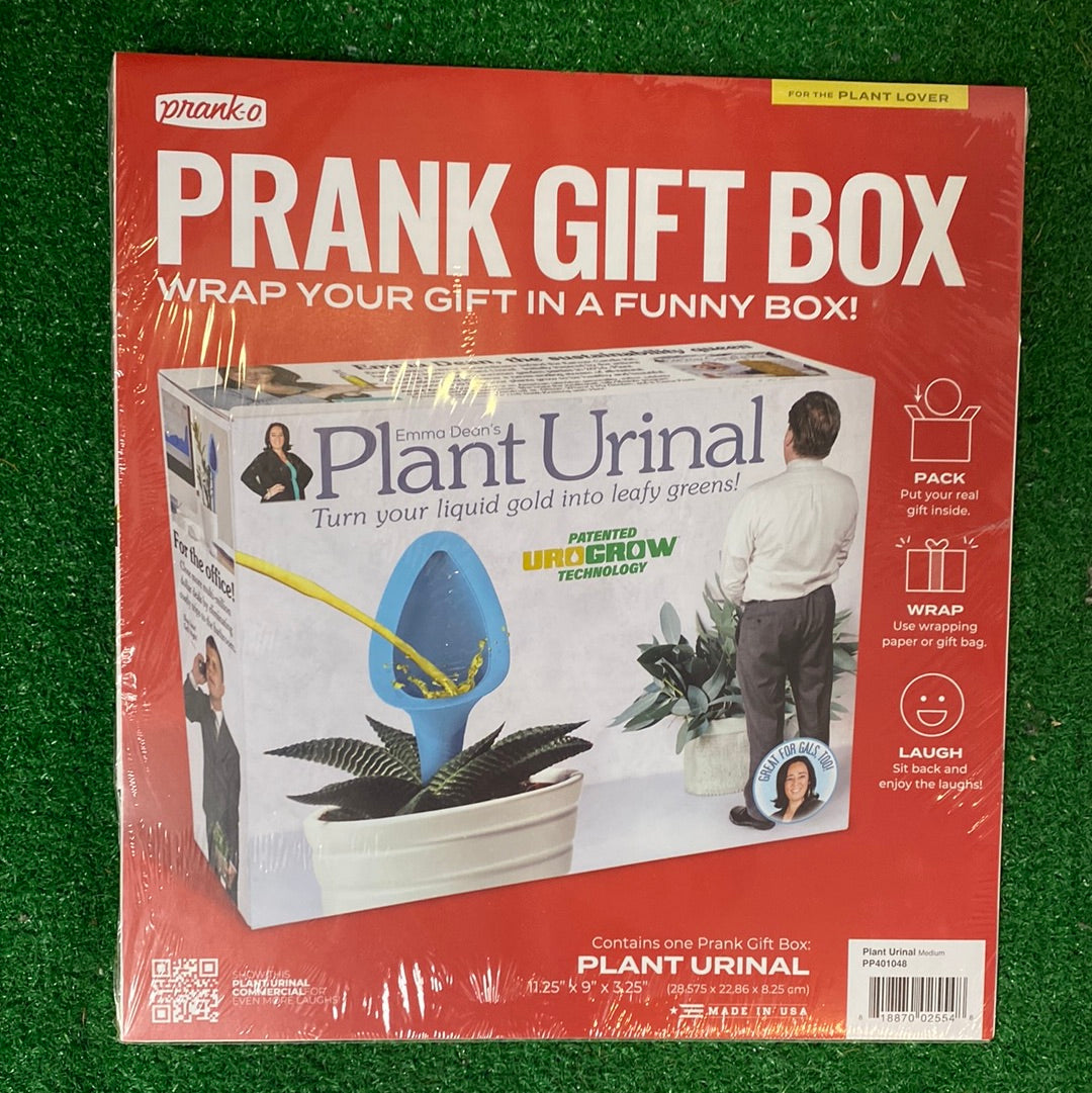 Prank gift box - plant urinal