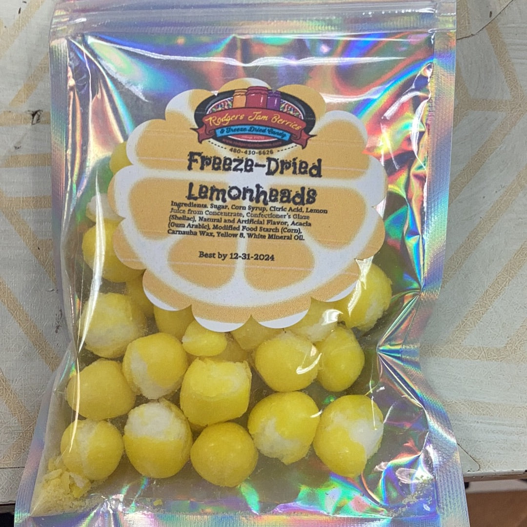 Freeze dried lemon heads