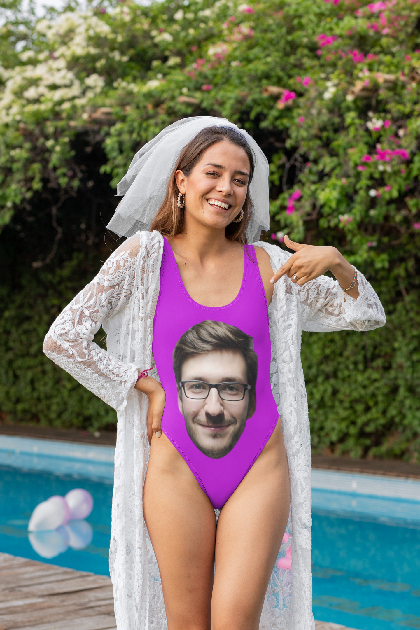 Swimsuit - Big Face - Wording on Back